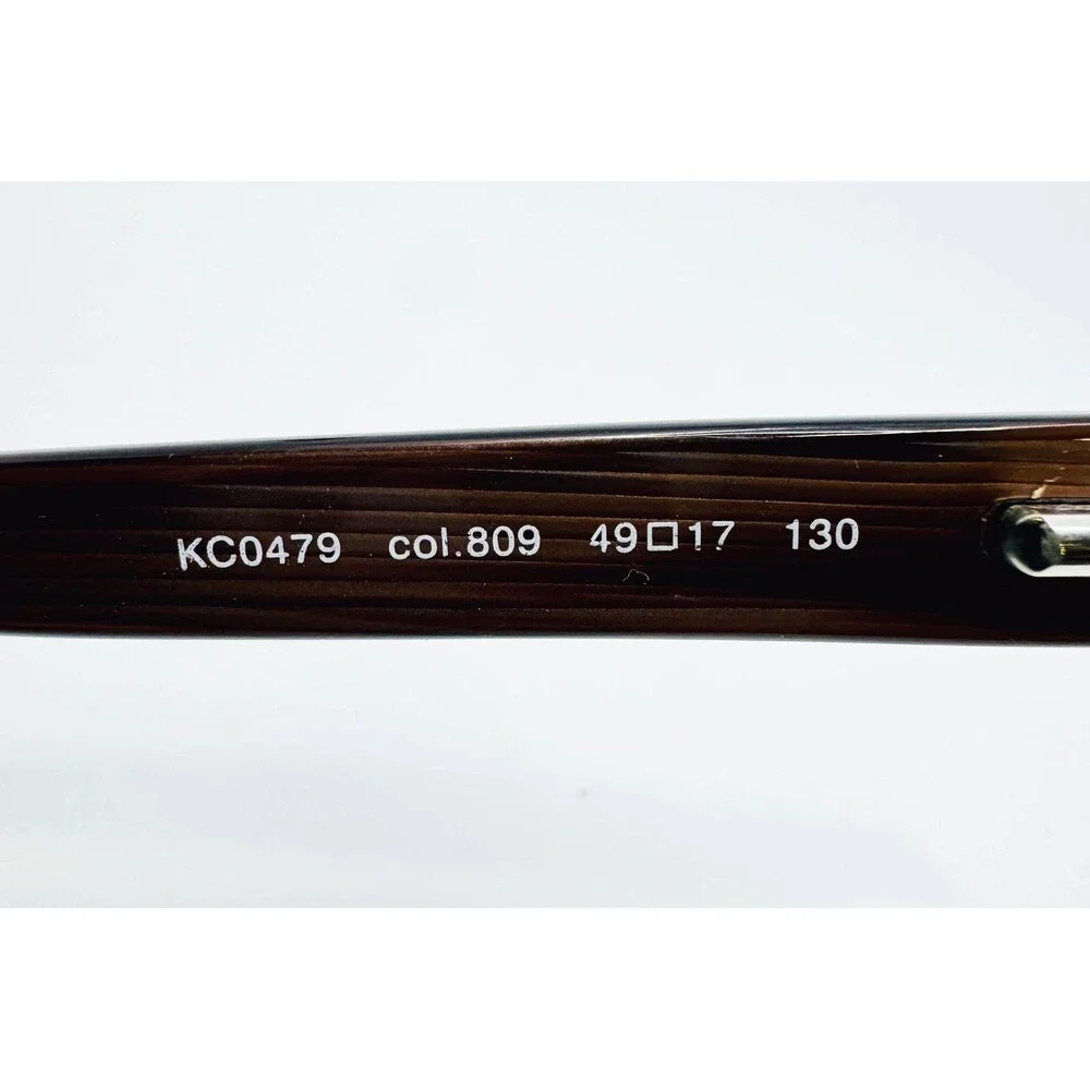 Kenneth Cole Reaction Eyeglasses Mens Brown Half Rim KC0479 809 49-17-130
